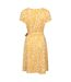 Womens/ladies Santorini Uv Jersey Wrap Dress Yellow Mountain Warehouse-2