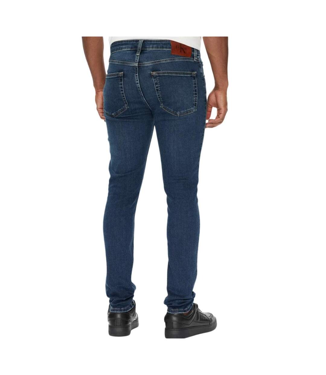 Jean skinny fit bleu homme calvin klein jeans essential-2