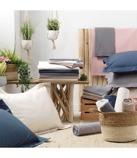 Drap Plat Percaline 180x290cm Anthracite