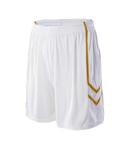 Short Motif/style Logo Dunkey Homme Blanc Vif Jaune Huari