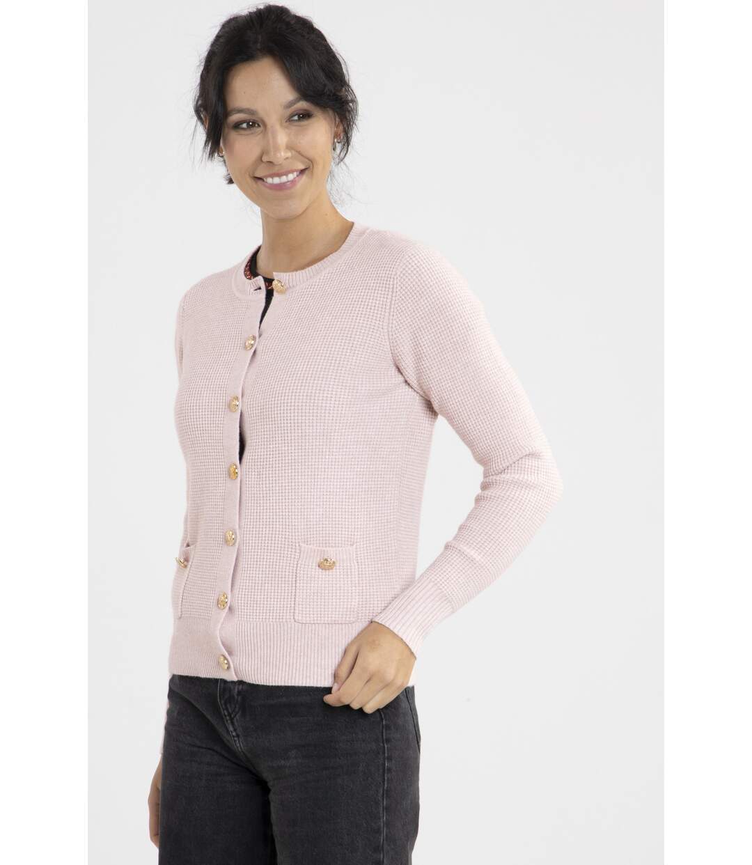 Gilet Chic Rose-2