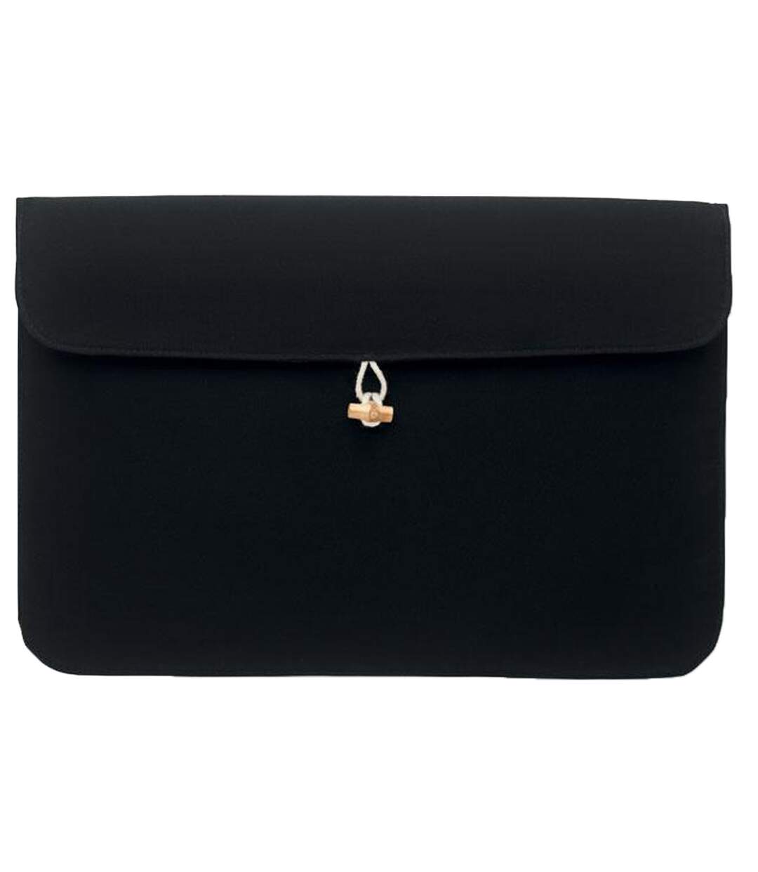 Plain bamboo laptop sleeve one size black MidOcean-1