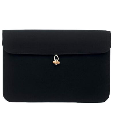 Plain bamboo laptop sleeve one size black MidOcean