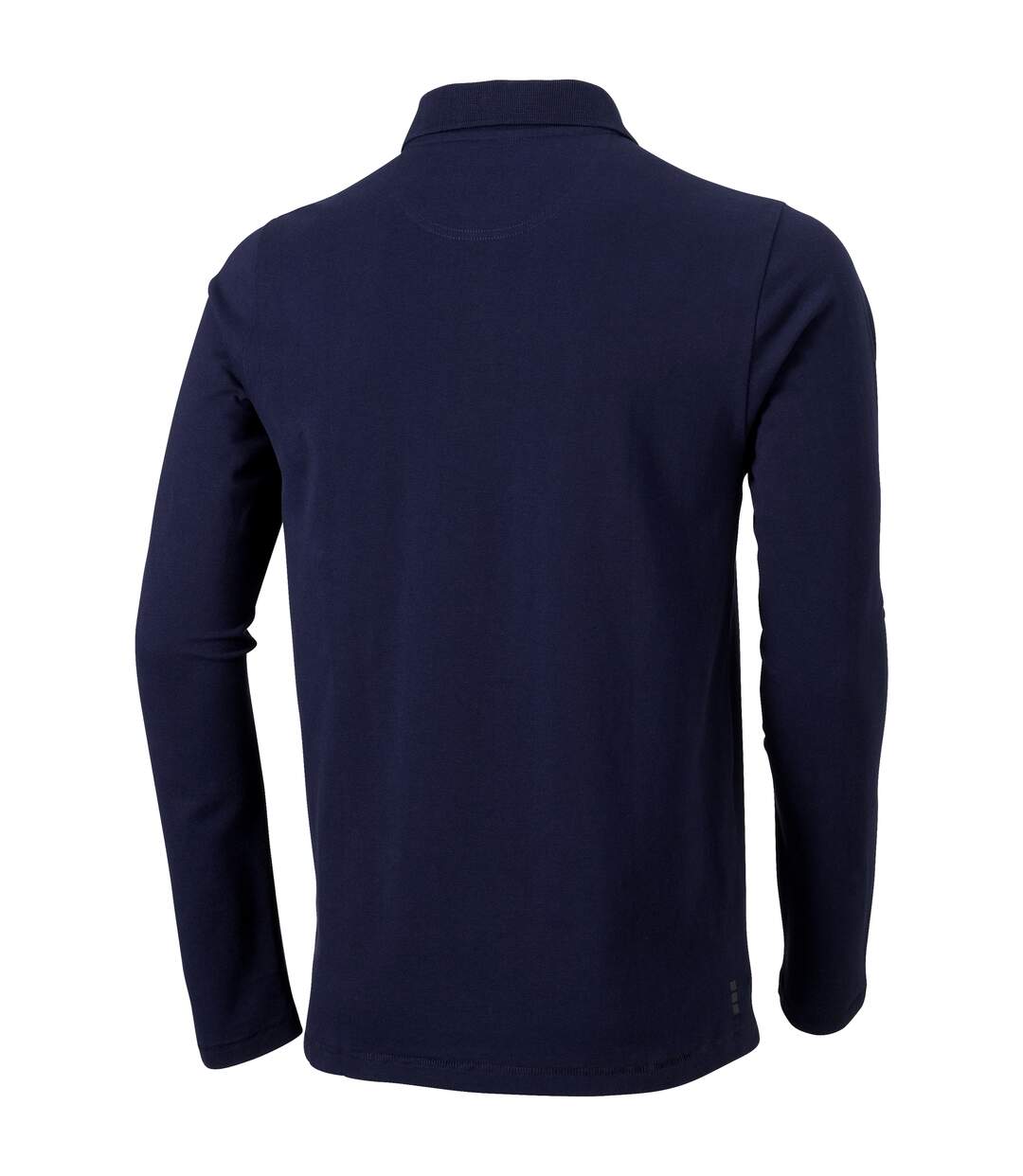 Mens oakville long sleeve polo shirt navy Elevate