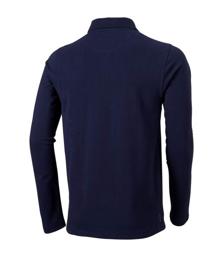 Elevate Mens Oakville Long Sleeve Polo Shirt (Navy) - UTPF1821