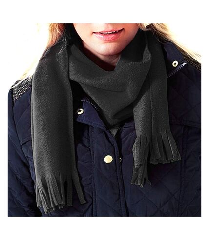 Beechfield Ladies/Womens Suprafleece™ Anti-Pilling Dolomite Winter Scarf (Black) (One Size)
