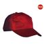 Lot de 2  casquettes unies adulte bordeaux Result-1