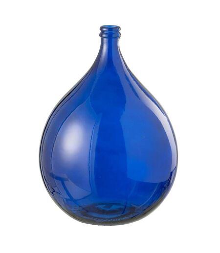 Vase Ballon en Verre Stripe 56cm Bleu