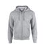 Unisex Adult Heavy Blend Full Zip Hoodie Sports Grey Gildan-1