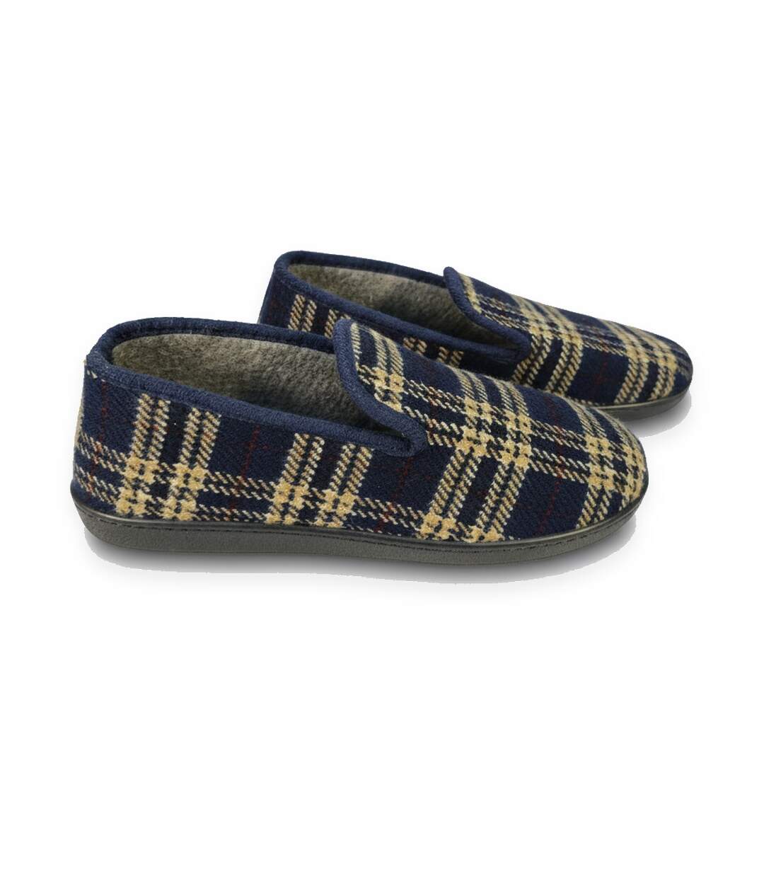 OZABI Pantoufles Charentaises Homme Fabriquées en Espagne Carreaux Écossais-3