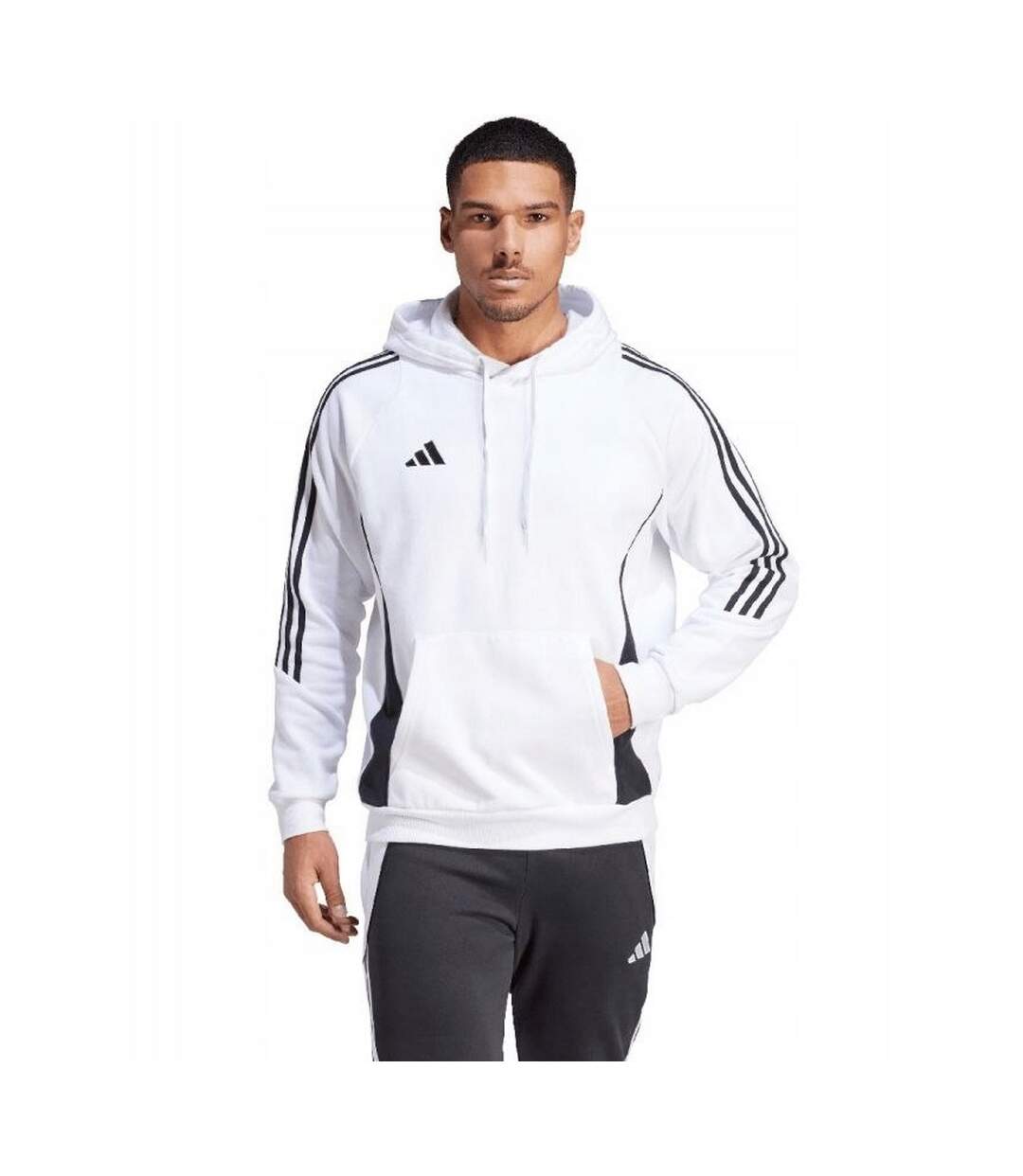 Sweat À Capuche Tiro Homme Blanc Adidas-1