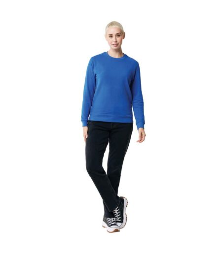 Unisex adult zion recycled cotton crew neck sweatshirt royal blue Iqoniq