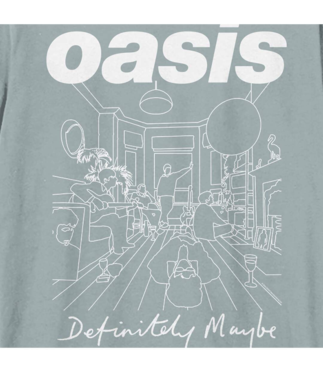 T-shirt definitely maybe adulte bleu Amplified