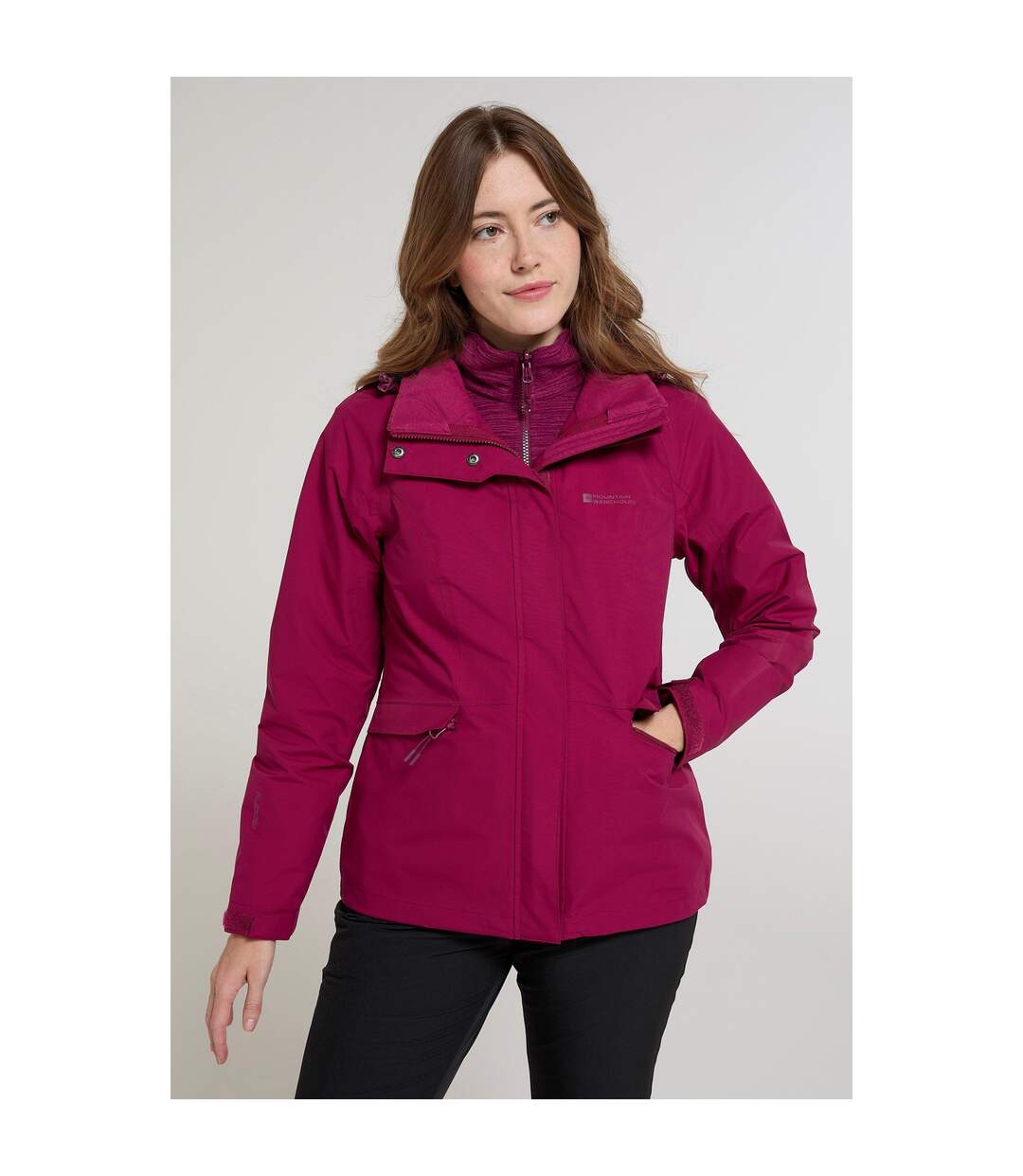 Veste imperméable thunderstorm femme rose baie Mountain Warehouse-1