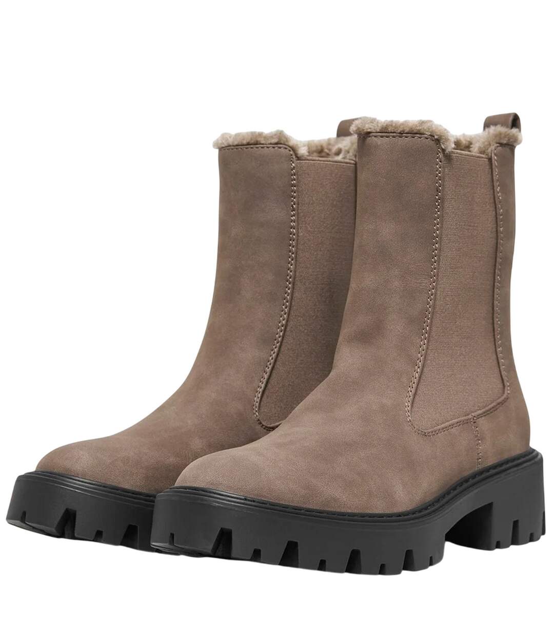 Womens/ladies Betty-9 Calf Boots Brown Stone Only-1