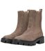 Womens/ladies Betty-9 Calf Boots Brown Stone Only-1