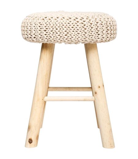 Tabouret en maille Suzette - H. 43 cm