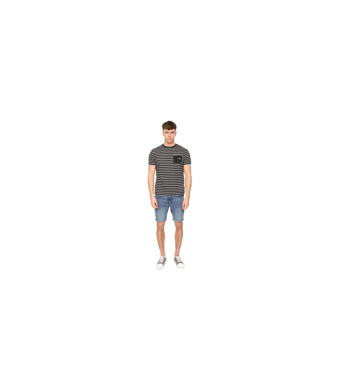 T-shirt Danversity Homme Noir Duck And Cover-1