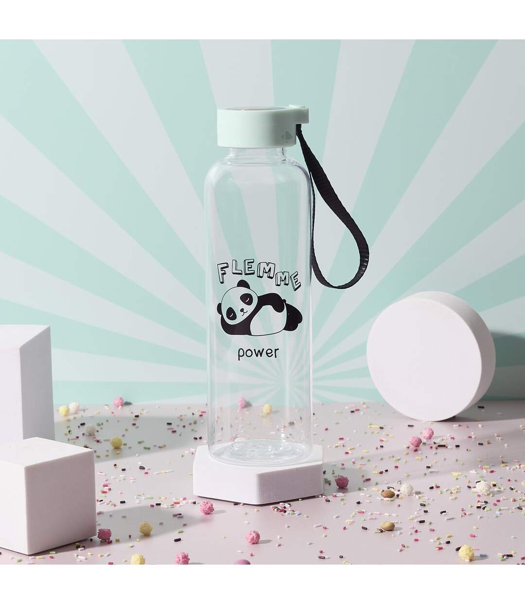 Bouteille en plastique 55cl collection KAWAII Panda-2