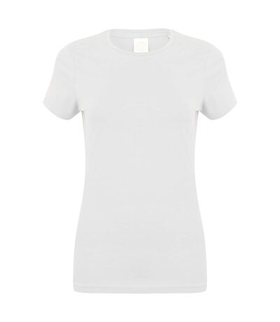 Skinni Fit Womens/Ladies Feel Good Stretch Short Sleeve T-Shirt (White)