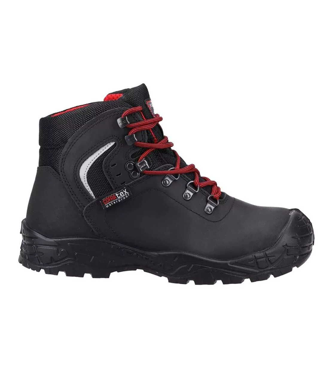 Bottes De Sécurité Summit En Nubuck Pour Hommes Noir Rouge Cofra-3