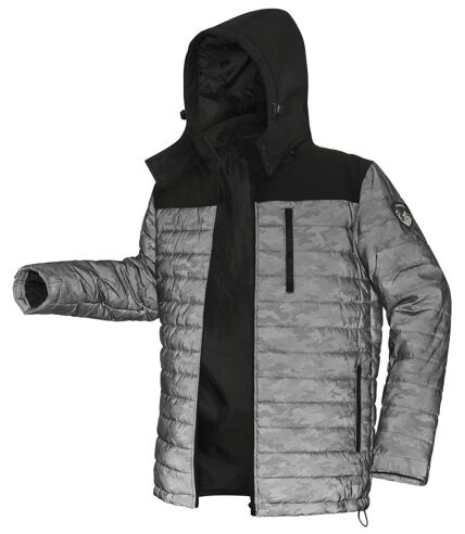 Men\'s Reflective Puffer Jacket with Detachable Hood | Atlas For Men