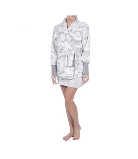 Peignoir polaire court femme