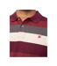 Polo Motif/style Rayé Hadley Homme Bordeaux Bewley & Ritch-4