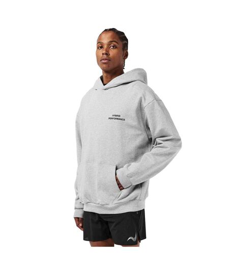 Sweat À Capuche Homme Gris Chiné Hybrid Performance