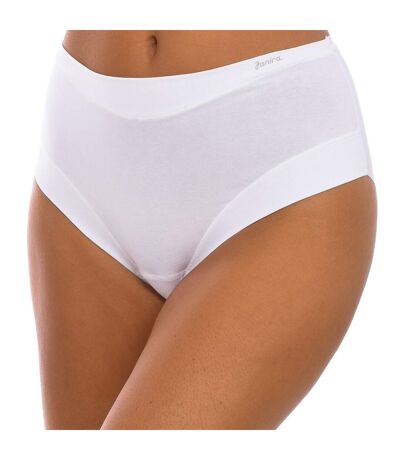 Women's invisible cotton band slip panties made of elastic fabric 1031863