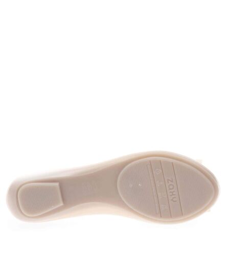 Ballerines pop femme blanc cassé Zaxy