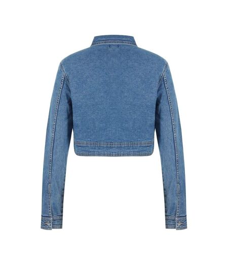 Veste En Jean Femme Bleu US Polo Assn