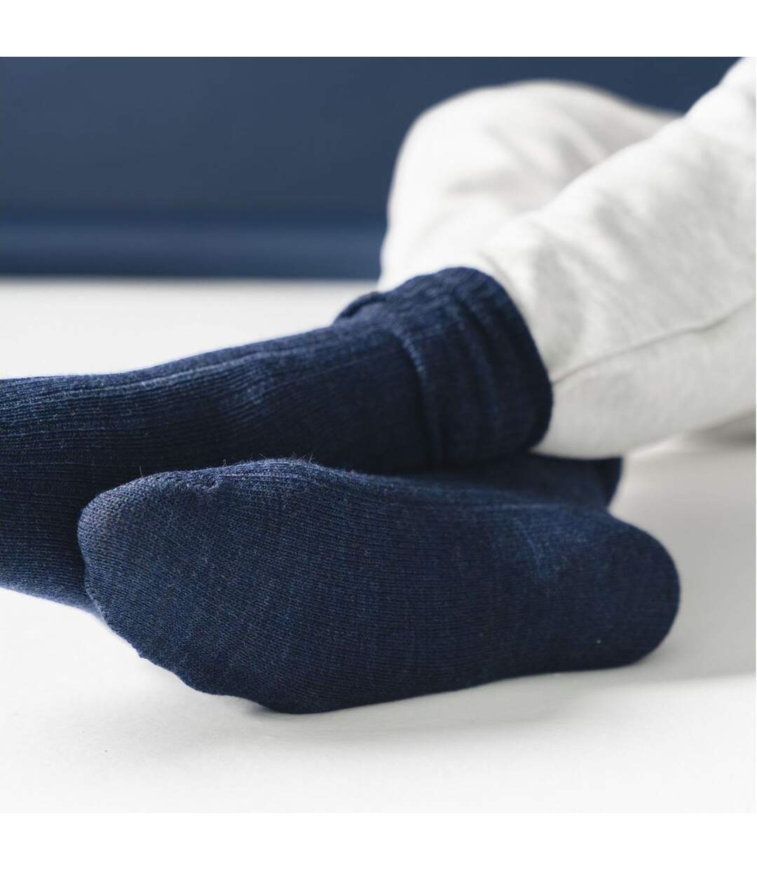 1 Pack Mens Alpaca Wool Warm Boot Socks for Winter-4