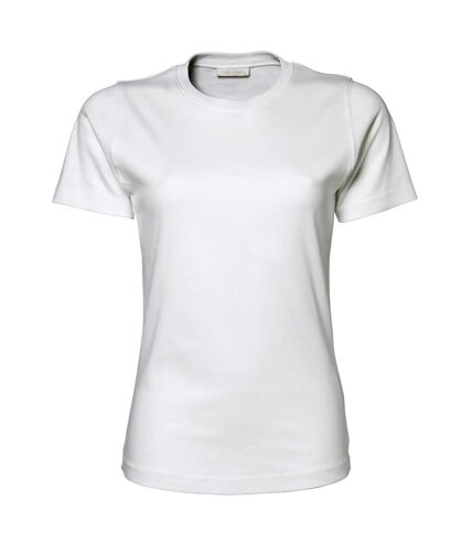 Tee Jays Womens/Ladies Interlock Short Sleeve T-Shirt (White) - UTBC3321