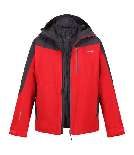 Veste imperméable wentwood homme rouge danger / cendre Regatta