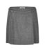 Womens/ladies Lexa Wool Blend Mini Skirt Grey Melange Edited-2