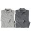 Pack of 2 Men's Piqué Polo Shirts - Gray Anthracite