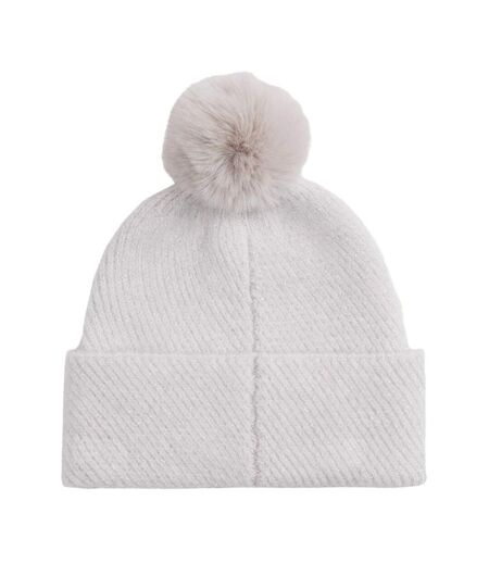Bonnet gris femme tommy hilfiger th pom pom