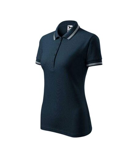 Womens/ladies Adler Urban Polo Shirt Navy Blue Malfini