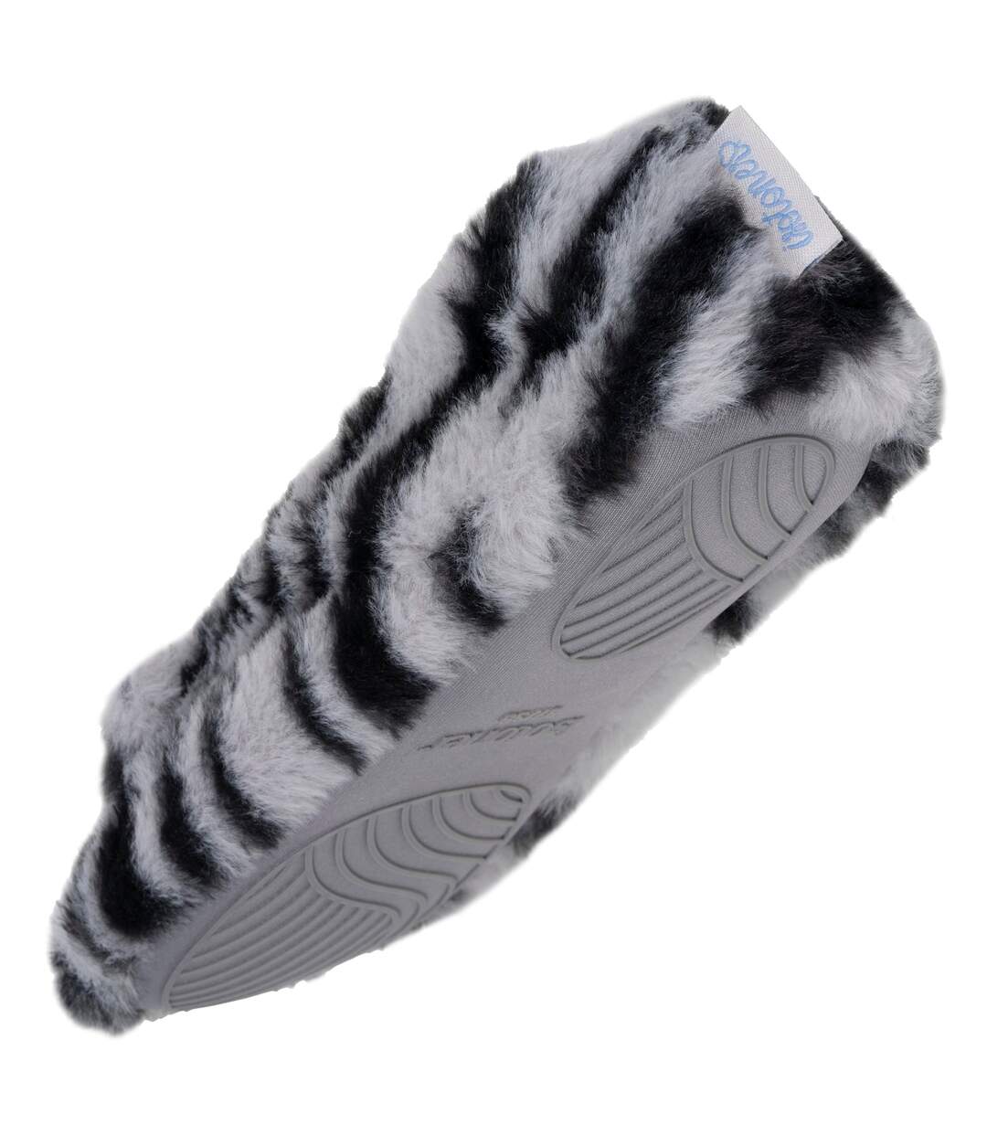 Isotoner Chaussons extra-light Ballerines femme imitation fourrure, semelle gomme antidérapante-5