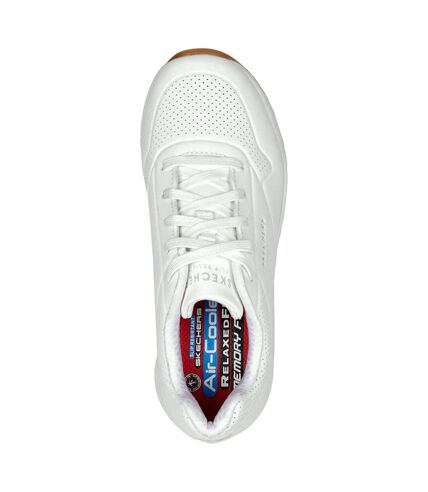 Womens/ladies uno sr work relaxed fit safety shoes white Skechers