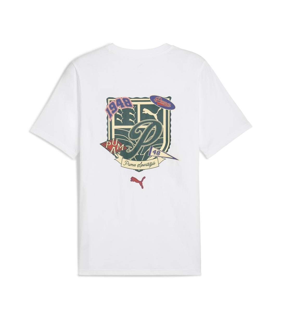 T-shirt blanc homme puma sports legacy graphi-2