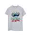 Disney Womens/Ladies Lilo And Stitch Christmas Tree Shades Coton Boyfriend T-Shirt (Gris sportif) - UTBI29989-1