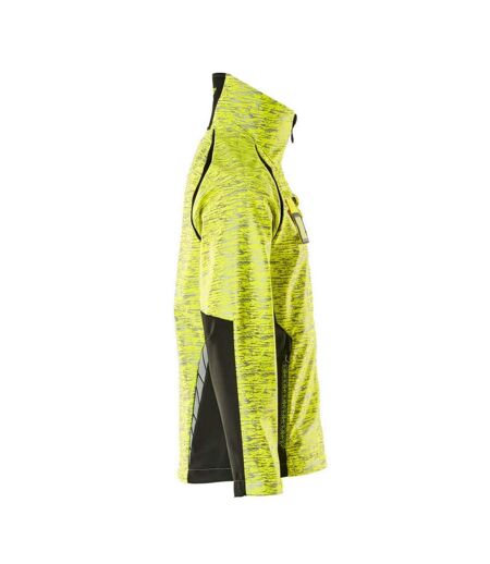 Mens Accelerate Safe Soft Shell Jacket Hi Vis Yellow Black Mascot