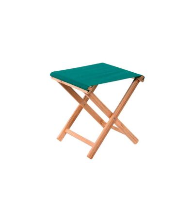 Tabouret bois d'eucalyptus tissu 100% coton Elvas