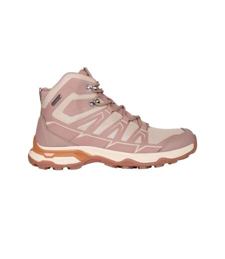 Womens/ladies Alder Waterproof Hiking Boots Beige Mountain Warehouse