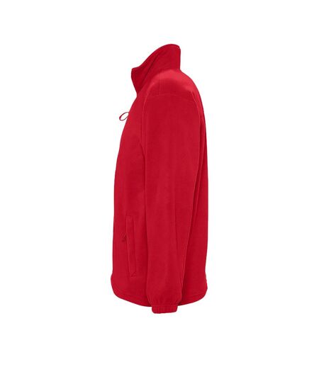 SOLS Mens North Full Zip Outdoor Fleece Jacket (Red)