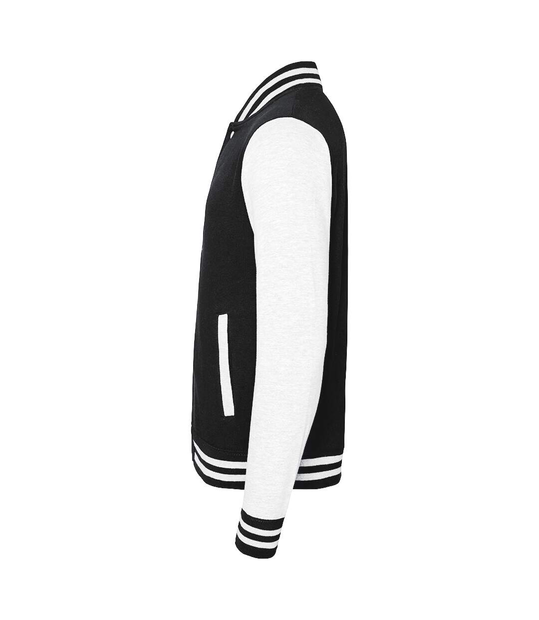 Awdis Unisex Varsity Jacket (Jet Black / White)