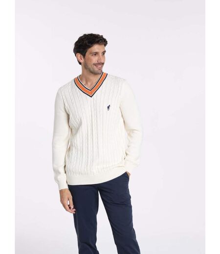 Pulls col v  en coton PAULIN