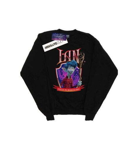 Disney Sweatshirt Onward Ian Heart's Fire - Femmes/Dames (Noir) - UTBI32452